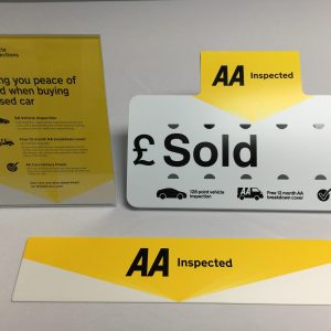 Collection of on vehicle AA products