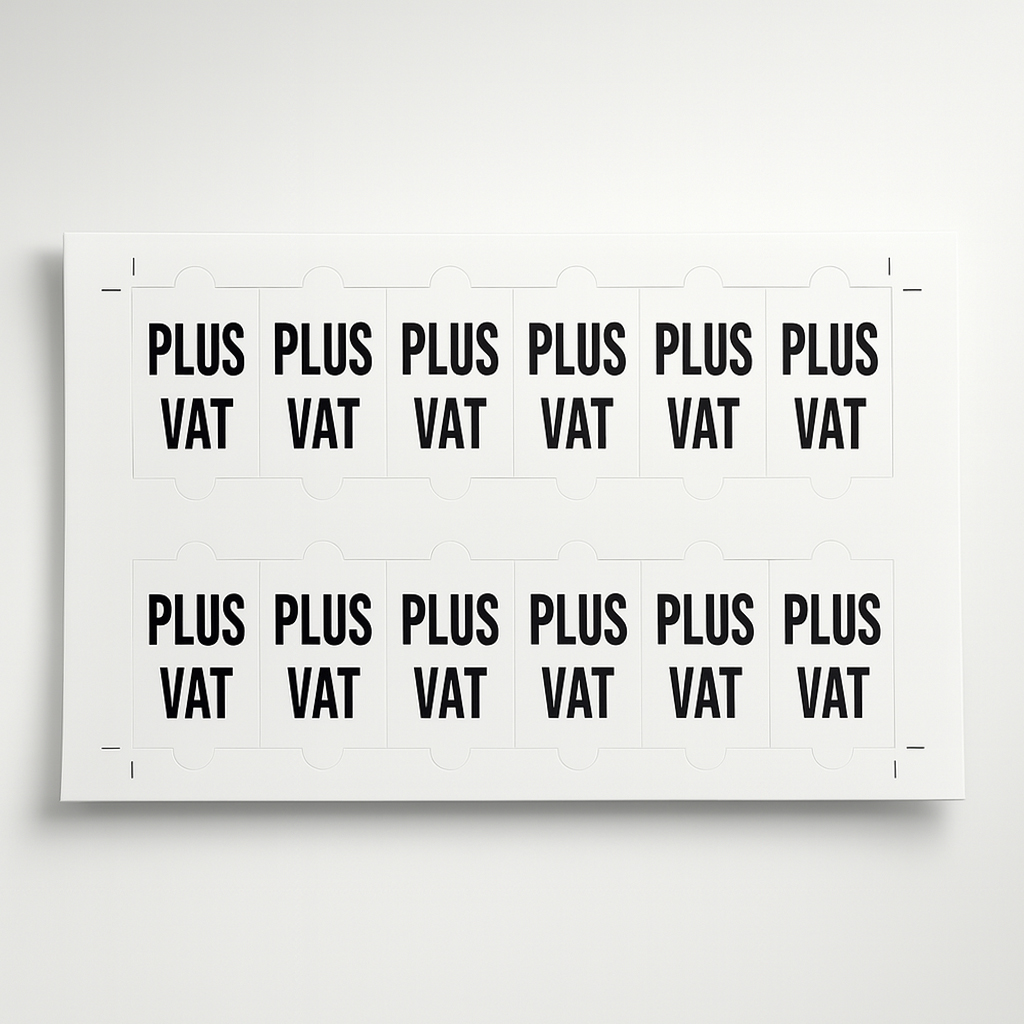 "PLUS VAT" Clip In PU050 - Image 2