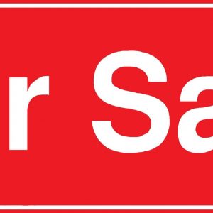 Autosigns for sale sticker in red